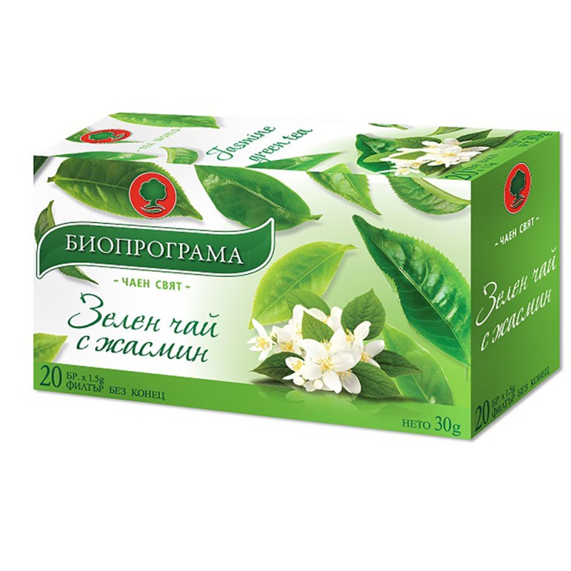 Зелен чай с жасмин
